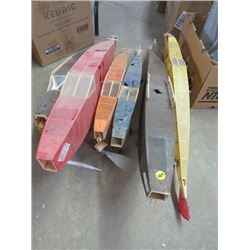 LOT OF6 ONION SKIN PAPER FUSELAGE (GREAT PROJECT, SOLD AS IS)