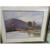 Image 1 : FRAMED PRINT (SIGNED ALFRED BRANSKI, 1876) "FISHERMAN"