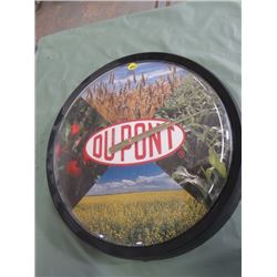 DUPONT CLOCK (IN ORIGINAL BOX) *15 INCHES ACROSS*