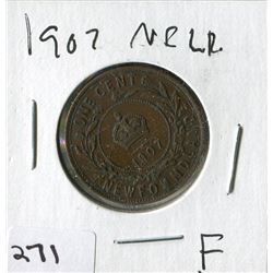 1907 NFLD LARGE PENNY