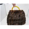 Image 6 : 2 FUR MUFF/PURSES (ONE W/HANDLE) *BLACK MUFF IS RUSSIAN SEAL*