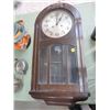 Image 1 : WALL CLOCK (BEVELLED GLASS ON FRONT - CRACKED) *25" X 12" X 7"*