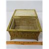 Image 2 : METAL JEWELRY BOX (LINED) *HEAVY METAL 6.5" X 4.5" X 4"*