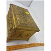 Image 3 : METAL JEWELRY BOX (LINED) *HEAVY METAL 6.5" X 4.5" X 4"*