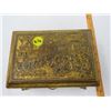 Image 4 : METAL JEWELRY BOX (LINED) *HEAVY METAL 6.5" X 4.5" X 4"*