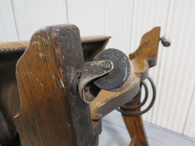 WOODEN ROCKING CHAIR (BOSTON, QUARTER CUT OAK) *SPRING COIL ROCKER ...