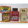 Image 1 : LOT OF 6 ASSORTED COLLECTORS TINS (CRAYOLA, ANZAC, FERRY-MORSE ETC...) *NICE SHAPE*