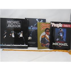 LOT OF 4 MICHEAL JACKSON BOOKS (HARDCOVER)