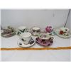Image 1 : LOT OF 14 ASSORTED CUPS AND SAUCERS (MADE IN ENGLAND)