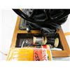 Image 10 : SINGER SEWING MACHINE (WITH LOCKING WOOD CASE) *NO 127-128 WITH ACCESSORIES*