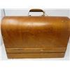 Image 2 : SINGER SEWING MACHINE (WITH LOCKING WOOD CASE) *NO 127-128 WITH ACCESSORIES*