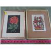 Image 2 : 4 PC PICTURES. 3 CROSS STITCH