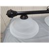 Image 2 : POOL TABLE LIGHTING (2 FIXTURES, BOTH HANGING) *SHADES 16" X3, 12" X 2, 7.5"*