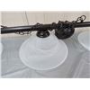 Image 3 : POOL TABLE LIGHTING (2 FIXTURES, BOTH HANGING) *SHADES 16" X3, 12" X 2, 7.5"*