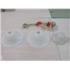 Image 8 : POOL TABLE LIGHTING (2 FIXTURES, BOTH HANGING) *SHADES 16" X3, 12" X 2, 7.5"*
