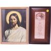 Image 1 : LOT OF 2 PICTURES (RELIGIOUS THEME) *SERENITY PRAYER, JESUS CHRIST*