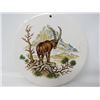 Image 2 : LOT OF 3 DECORATIVE PLATES (BIRD, ELK, MOUNTAIN GOAT)