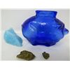 Image 1 : PIGGY BANK LOT (FOOLS GOLD AND DECORORATIVE GLASS)