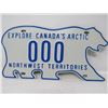 Image 2 : LICENCE PLATE (NORTHWEST TERRITORIES) *000, BONUS POSTCARD*