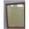 Image 2 : LOT OF 2 FRAMED PICTURES (LAST WILL AND TESTEMENT OF A FARMER, GARDEN SCENE)