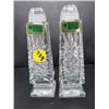 SALT AND PEPPER SHAKER (MOUTH BLOWN HAND CUT CRYSTAL) *MADE IN GERMAN DEMOCRATIC REPUBLIC*
