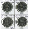 Image 1 : LOT OF 4 TOKENS (EDMONTON COMMONWEALTH GAMES) *1984*