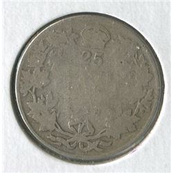 TWENTY FIVE CENT COIN (CANADA) *1918*