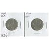 Image 1 : LOT OF 2 TWENTY FIVE CENT COINS (CANADA) *1965-66*