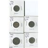 Image 1 : LOT OF 5 WORLD COINS (FRANCE 1FR,  1/2 FR) *1962-65-74*