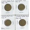 Image 1 : LOT OF 4 WORLD COINS (LIBERTE EGALITE FRAT) *1963-64*