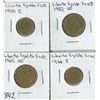 Image 1 : LOT OF 4 WORLD COINS (LIBERTE EGALITE FRAT) *1965-66-76-83*