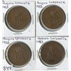 Image 1 : LOT OF 4 COINS (CANADA-REGINA CORANATA) *1953*