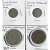 Image 1 : LOT OF 4 WORLD COINS (GREAT BRITAN SIX PENSE, HALF CROWN-STRAIT SETTLEMENT 1 CENT, 10 CENT) *1889-19