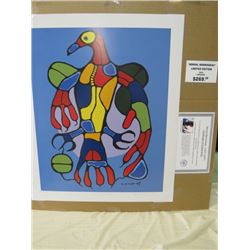 LIMITED EDITION PRINT (ASTRAL THUNDERBIRD, BY NORVAL MORRISSEAU)  *24 INCHES TALL BY 20 INCHES WIDE*