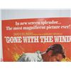 Image 2 : MOVIE POSTER ON CARDBOARD 28" X 20" GONE WITH THE WIND REPRODUCTION