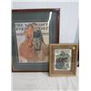 Image 1 : 2- SATURDAY EVENING POST PICTURE AND POSTER REPRODUCTION 18 X 21 AND 11 X 9"