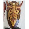 Image 3 : 5 WOODEN MASKS
