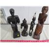 Image 1 : 4 WOODEN STATUES