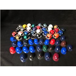 Vintage Lot Of Baseball & Football Mini Plastic Toy Helmets Gumball Machine