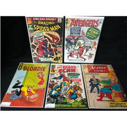 COMIC BOOK LOT (AVENGERS *REPRINT COVER*/ BLONDIE/ SPIDER-MAN...)