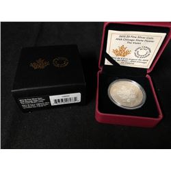2015 $5 FINE SILVER COIN ANA CHICAGO STATE FLOWER THE VIOLET (ROYAL CANADIAN MINT)