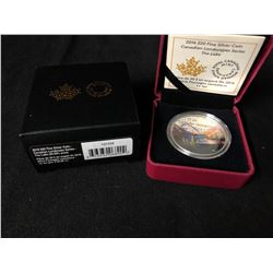 2016 $20 FINE SILVER COIN CANADIAN LANDSCAPES SERIES THE LAKE (ROYAL CANADIAN MINT)