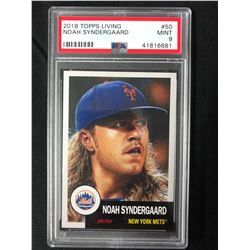 2018 TOPPS LIVING #50 NOAH SYNDERGAARD (MINT 9) PSA GRADING