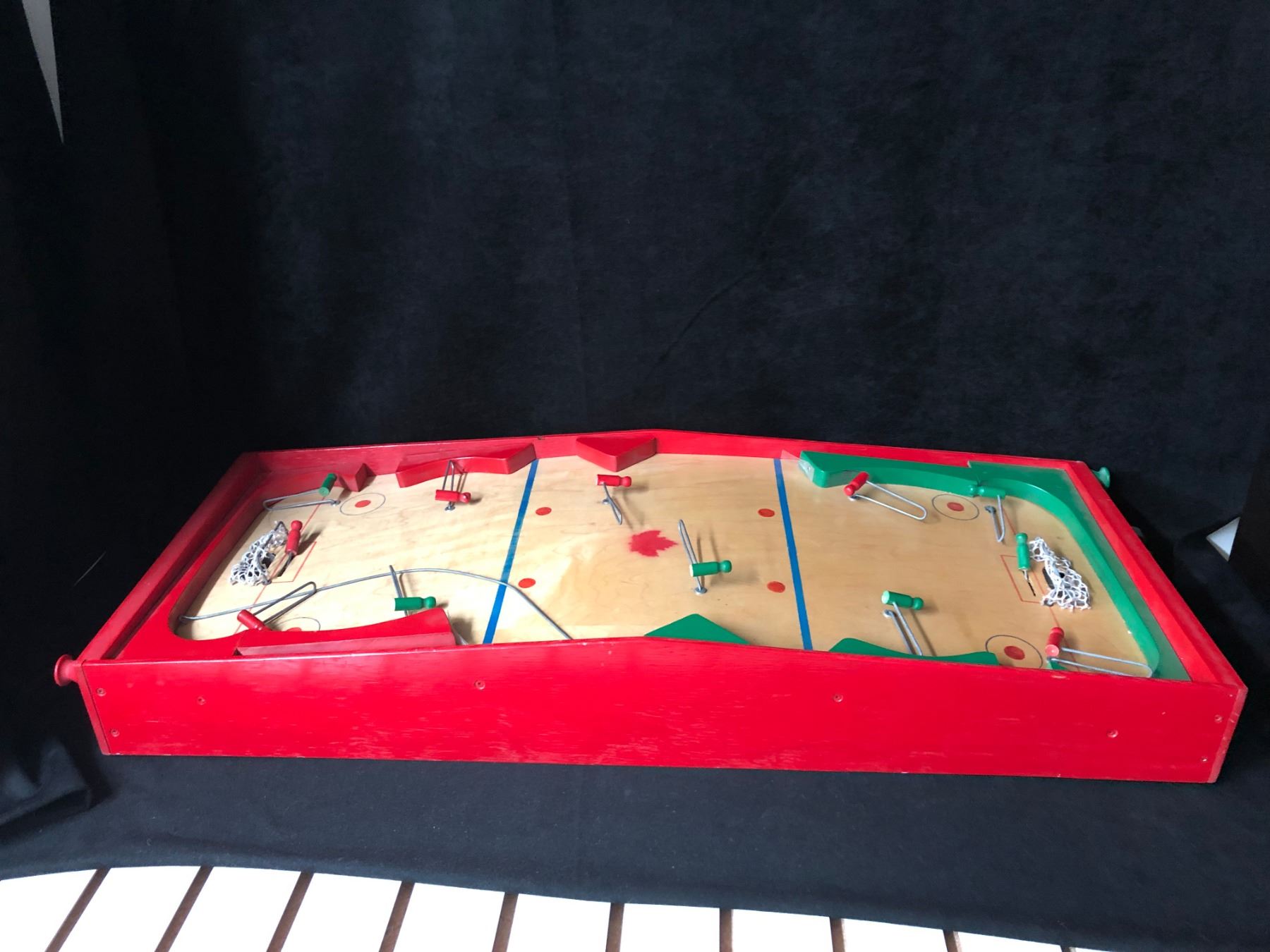 Vintage 1950’s Wooden Munro Table Top Hockey Game