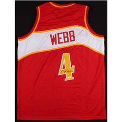 Spud Webb Signed Atlanta Hawks Jersey (JSA COA)