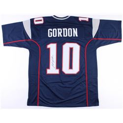 Josh Gordon Signed New England Patriots Jersey Inscribed "Caught Brady's 500th TD" (JSA COA)