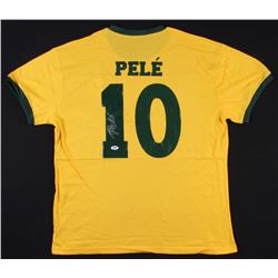 Pele Signed Team Brazil Jersey (PSA COA)