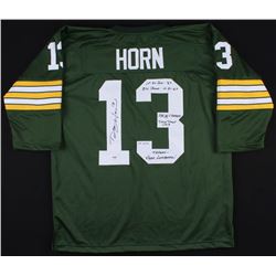 DON HORN SIGNED PACKERS JERSEY W/ INSCRIPTIONS (PSA COA)