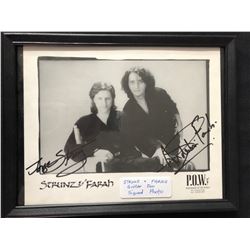 STRUNZ & FARAH GUITAR DUO SIGNED 8" X 10" FRAMED PHOTO