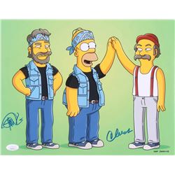 Cheech Marin & Tommy Chong Signed "The Simpsons" 11x14 Photo (JSA COA)
